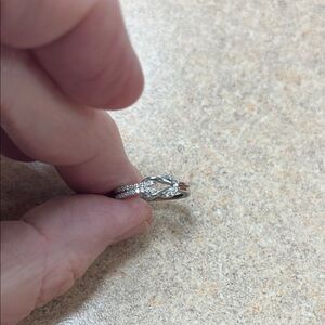 Elegant Sterling Silver 925 Mother Daughter Ring